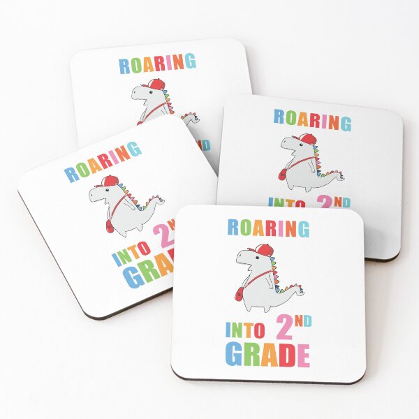 Item preview, Roaring Into 2 nd Grade Dinosaur Back To School full colour designed and sold by Babadollcraft.
