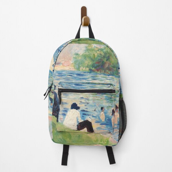 Item preview, Neo Impressionism Painting Bathers (Study for "Bathers at Asnières") (ca. 1883–1884) by Georges Seurat designed and sold by Designedbysm.