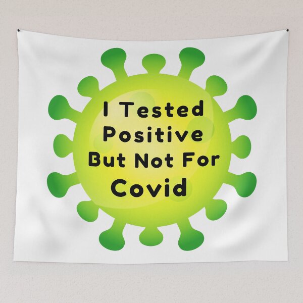 Item preview, I Tested Positive but Not for COVID Pregnancy Announcement designed and sold by Vimbuy.