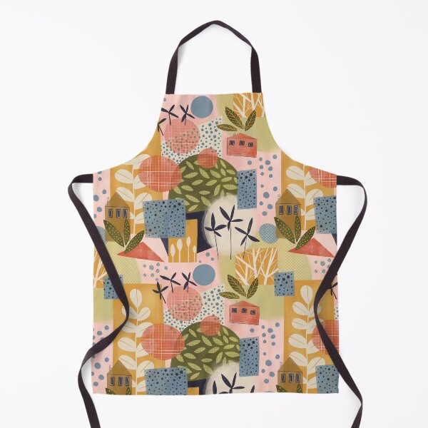 Item preview, Abstract Floral Collage With Houses designed and sold by AnnBelik.