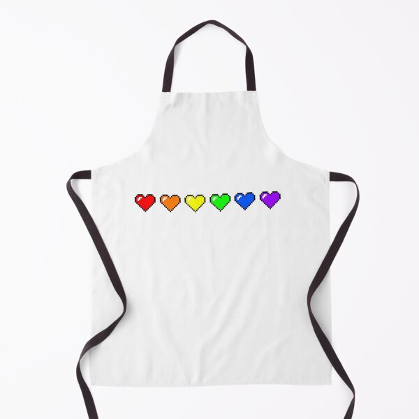 Item preview, Gay Pride 8-bit hearts designed and sold by NotionsLimerick.