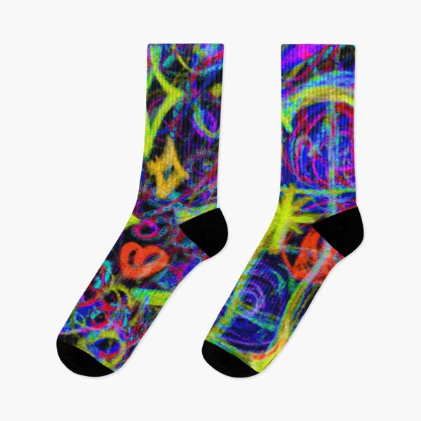 Item preview, Rainbow Fluorescent Night Japanese Pop Art  designed and sold by Ben Ryuki Miyagi Architect.