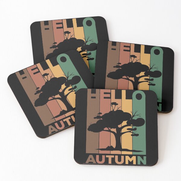 Item preview, Hello Autumn - Retro Vintage Design for Fall Lovers designed and sold by Kipcio.