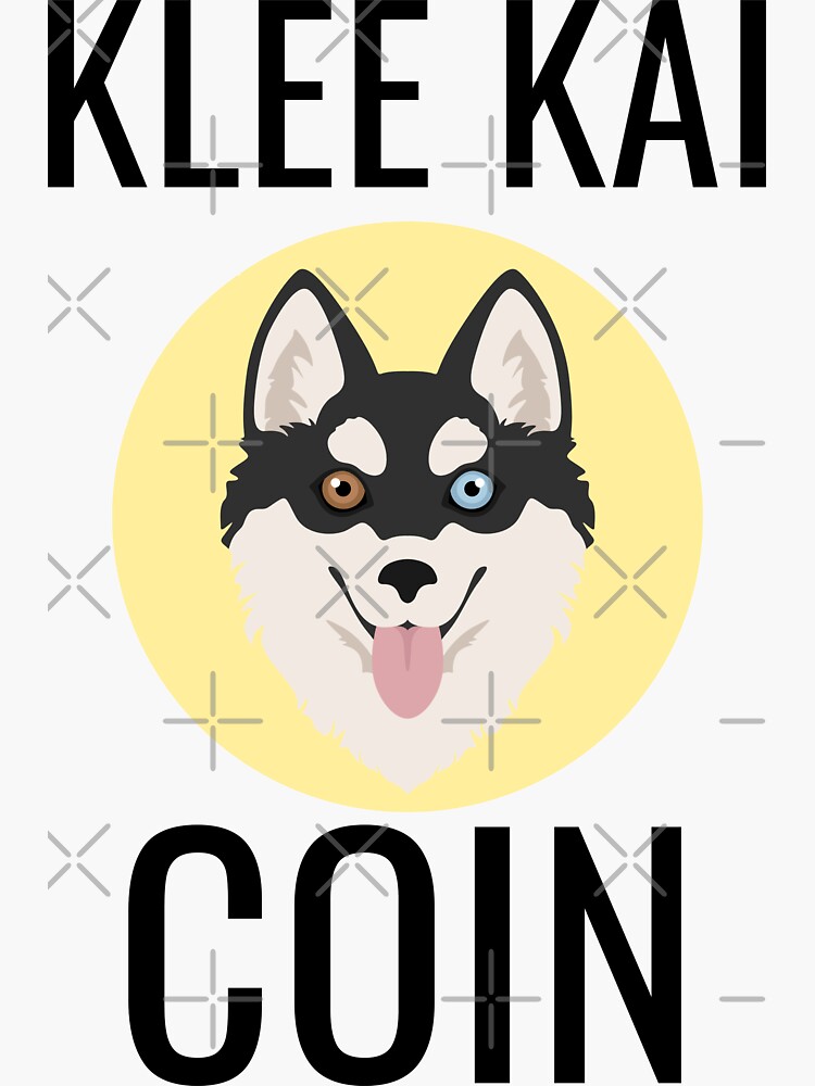 "Klee Kai Coin Crypto Yellow" Sticker for Sale by NoirOwned Redbubble