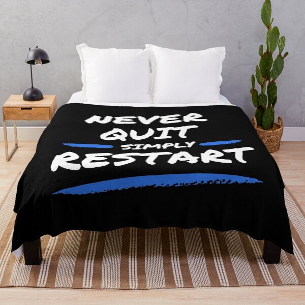 Item preview, Lifelong Learning, Never Quit Simply Restart designed and sold by Windmill Wildflowers.