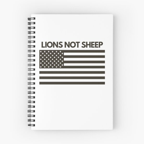 Item preview, LIONS NOT SHEEP American Flag designed and sold by B2KMerch.