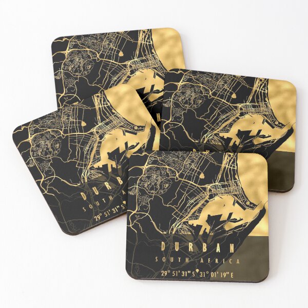 Item preview, DURBAN MAP SOUTH AFRICA designed and sold by hatimelhag.