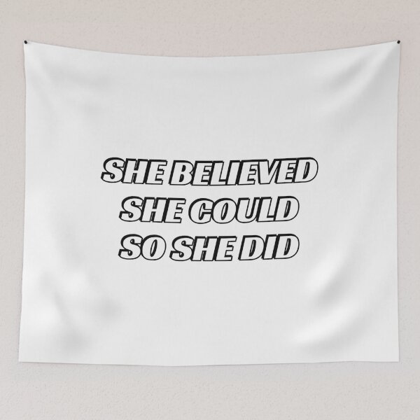 Item preview, SHE BELIEVED SHE COULD SO SHE DID designed and sold by Inspirationmotivation.