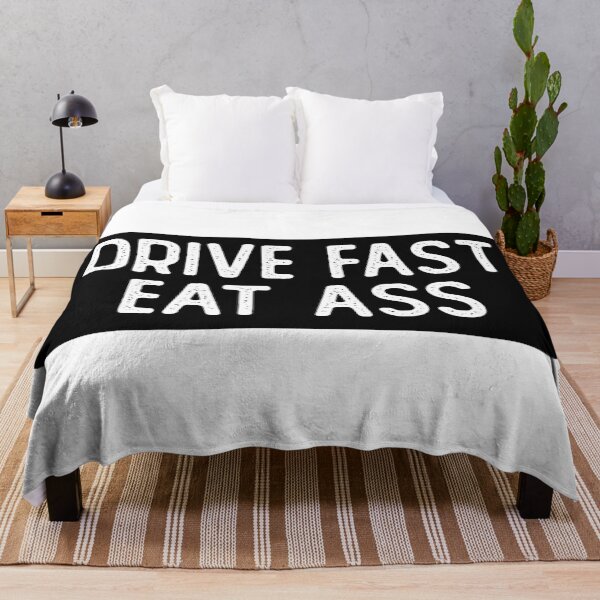 Item preview, Drive Fast Eat Ass Funny Biker designed and sold by Sour Soul.