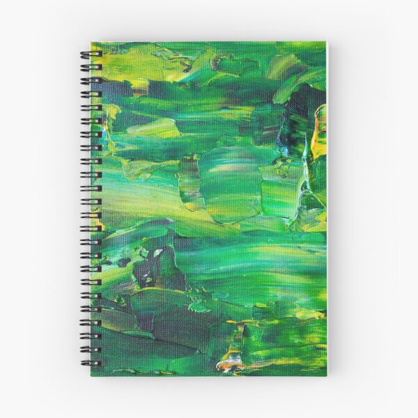 Item preview, Green yellow and black abstract painting designed and sold by Berry Pink.
