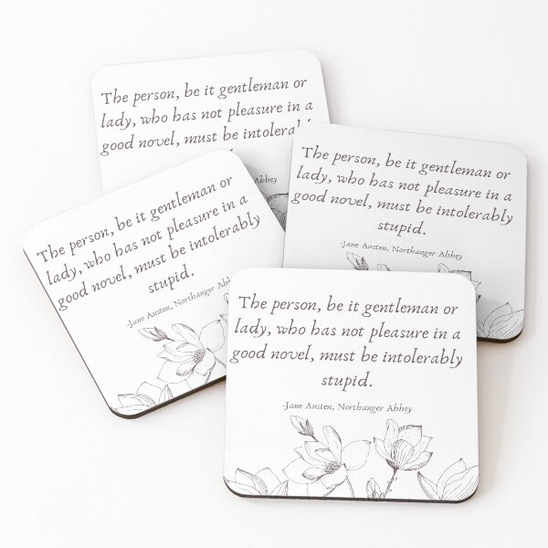 Item preview, Jane Austen Book Quote designed and sold by Starcat Designs.