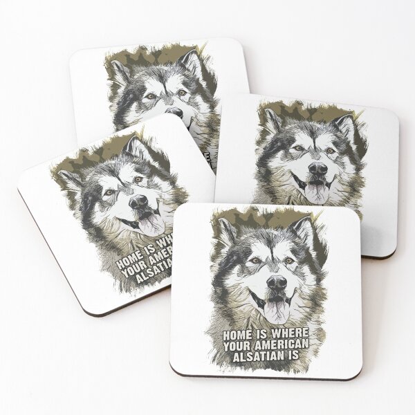 Item preview, American Alsatian Home is Where Your Dog is designed and sold by Naumovski.