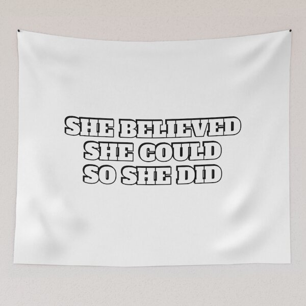 Item preview, SHE BELIEVED SHE COULD SO SHE DID designed and sold by Inspirationmotivation.