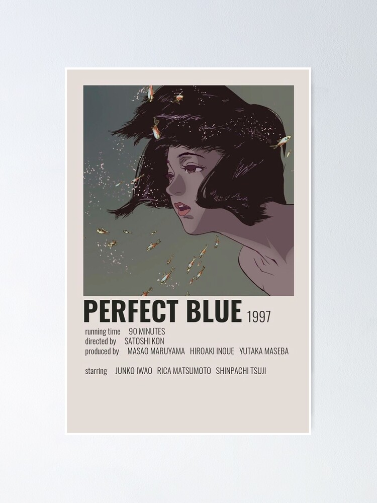 Perfect Blue, Satoshi Kon, 1997 High Quality Anime Retro Movie Poster,  Premium Semi-glossy Paper 