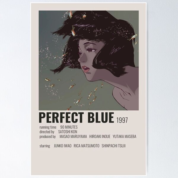 Pâfekuto Burû/ Perfect Blue (1997), subway poster, first Japanese release  (1998), Original Film Posters, 2022