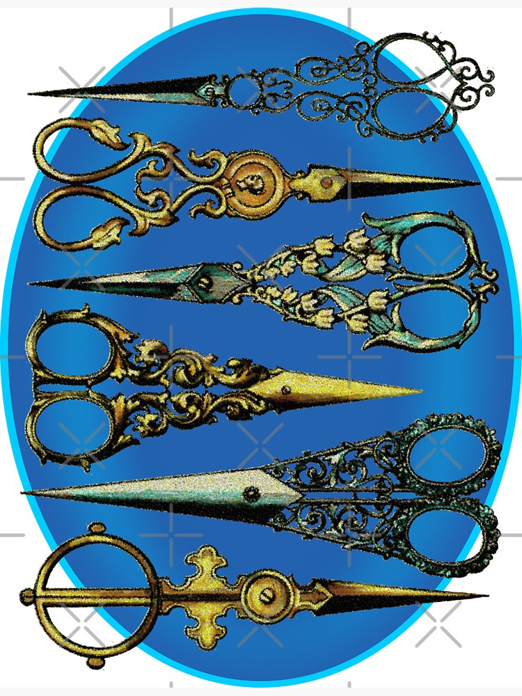 Antique Scissors. Craft Scissors. Metal Scissors. Crafting Tools. Crafting  Scissors. Art Print for Sale by digitaleclectic