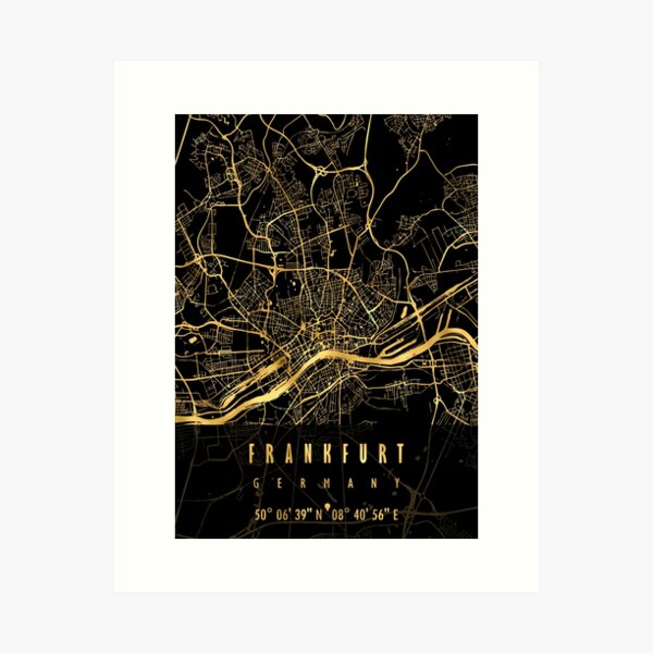 Item preview, FRANKFURT MAP GERMANY designed and sold by hatimelhag.
