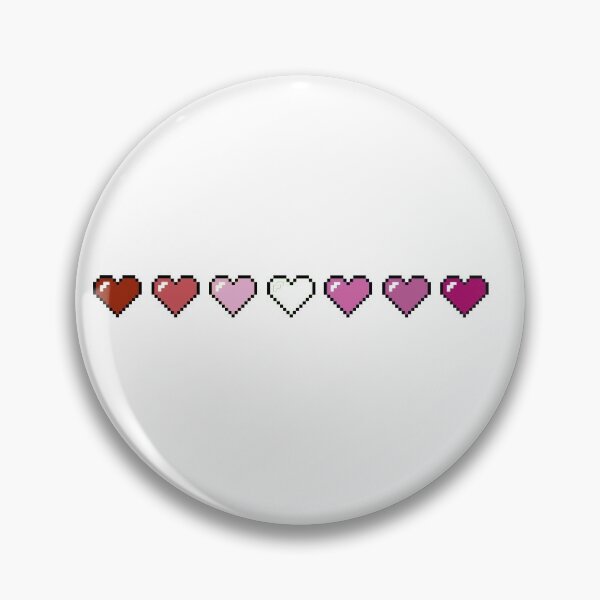 Item preview, Lesbian Pride 8-Bit Hearts designed and sold by NotionsLimerick.