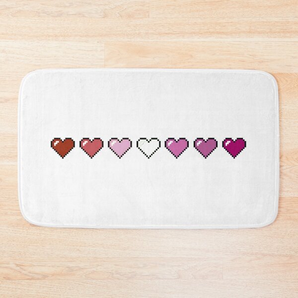 Item preview, Lesbian Pride 8-Bit Hearts designed and sold by NotionsLimerick.