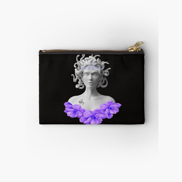 Item preview, Medusa Gorgon Greek Mythology Purple Floral designed and sold by Atteestude.
