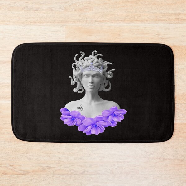 Item preview, Medusa Gorgon Greek Mythology Purple Floral designed and sold by Atteestude.