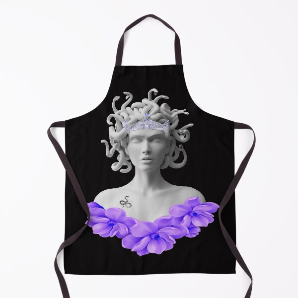 Item preview, Medusa Gorgon Greek Mythology Purple Floral designed and sold by Atteestude.