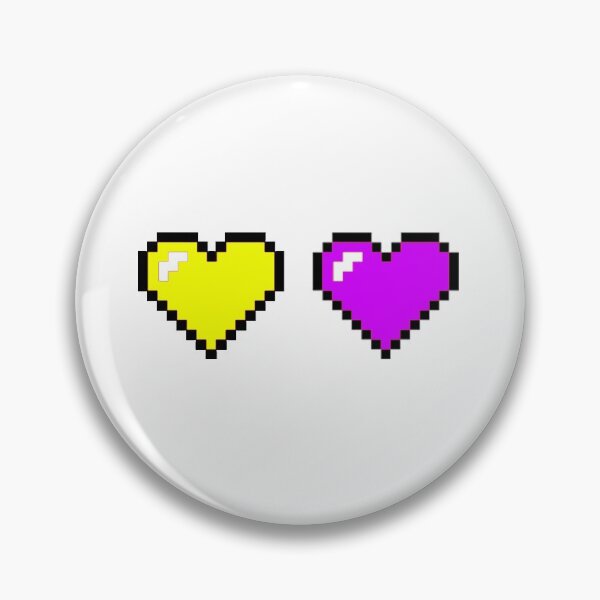 Item preview, Intersex Pride 8-Bit Hearts designed and sold by NotionsLimerick.