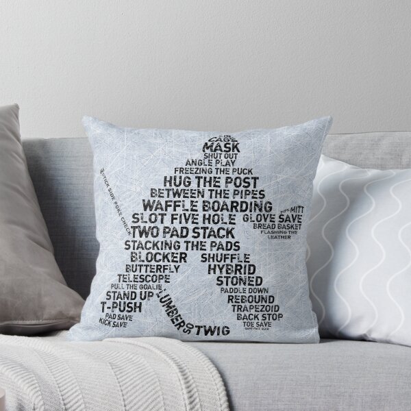 Item preview, Typographic Hockey Goalie Goaltender designed and sold by gamefacegear.