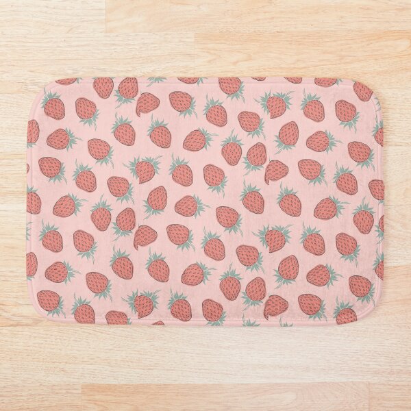Item preview, strawberry hand drawn pattern designed and sold by Naamira.