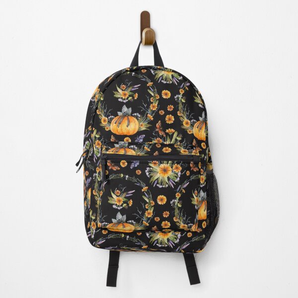 Item preview, fall and floral pumpkins motifs designed and sold by ParaStickers.