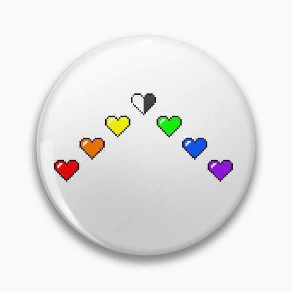 Item preview, LQBTQ+ Ally 8-Bit Hearts designed and sold by NotionsLimerick.