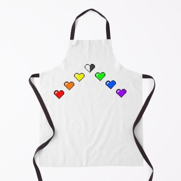 Item preview, LQBTQ+ Ally 8-Bit Hearts designed and sold by NotionsLimerick.
