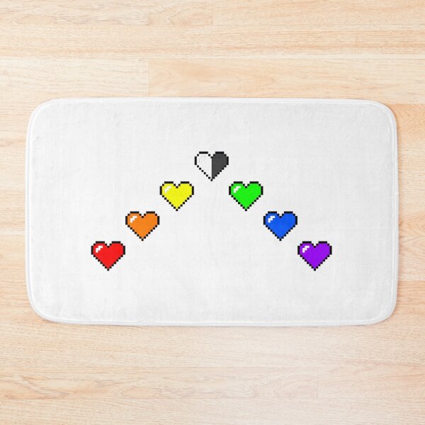 Item preview, LQBTQ+ Ally 8-Bit Hearts designed and sold by NotionsLimerick.