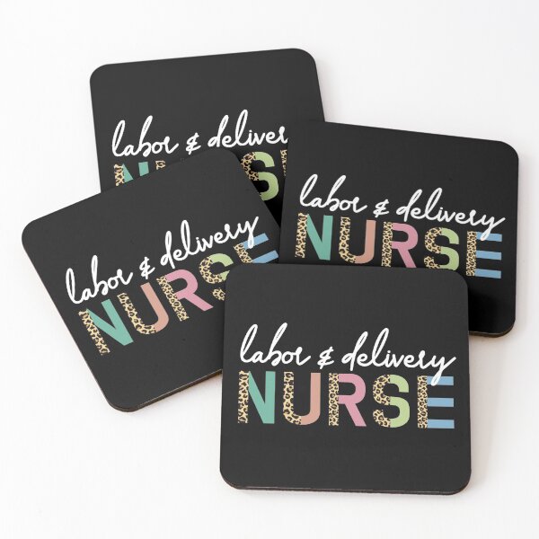 Item preview, Labor and delivery nurse Cheetah print typography | L+D Nurse | Gifts for Labor+Delivery nurse designed and sold by Violet Treasures.
