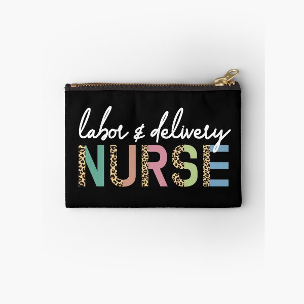 Item preview, Labor and delivery nurse Cheetah print typography | L+D Nurse | Gifts for Labor+Delivery nurse designed and sold by Violet Treasures.
