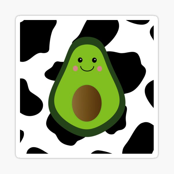 Avocowdo avocado cow lover gift Sticker for Sale by Galvik58