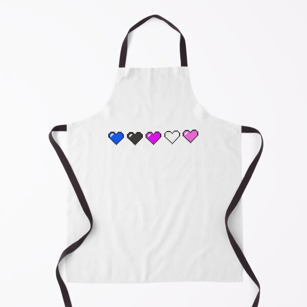 Item preview, Gender Fluid Pride 8-Bit Hearts designed and sold by NotionsLimerick.