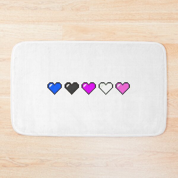 Item preview, Gender Fluid Pride 8-Bit Hearts designed and sold by NotionsLimerick.