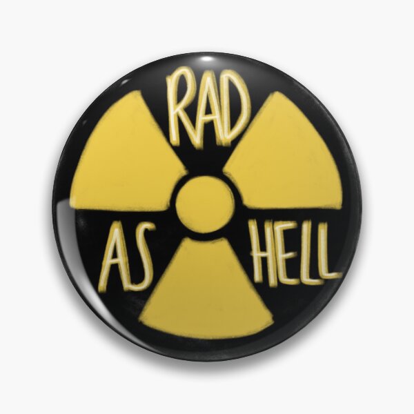 Item preview, Rad as hell radiation designed and sold by StickinTogether.