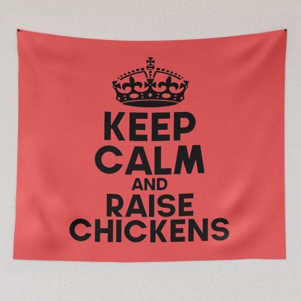 Item preview, Keep Clam And Raise Chicken Funny Farm Quote designed and sold by DesignHouse07.