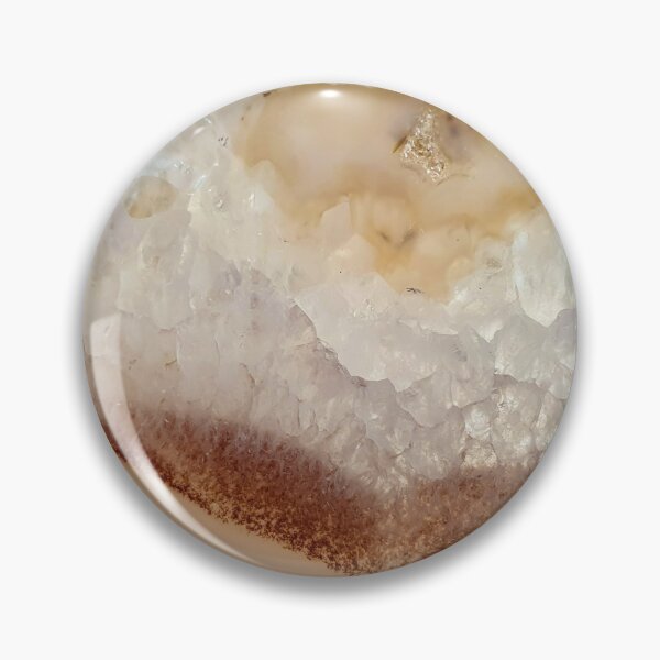 Item preview, Brown agate geode slice. Natural crystal photography designed and sold by empowercrystals.