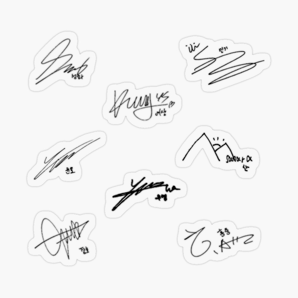 Ateez Signature Stickers, Ateez The Fellowship Tour 2022 Kpop Stickers sold  by Contingent Betrayer, SKU 39496502