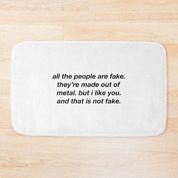 Item preview, all the people are fake they’re made out of metal but i like you and that is not fake designed and sold by bloomety.