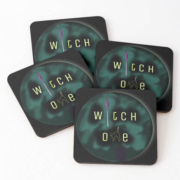 Item preview, Witch alarm: Witch one Funny lettering - witch Haloween green-black designed and sold by kikidu21.