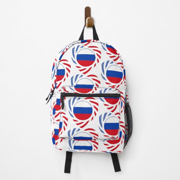 Item preview, Russian American Multinational Patriot Flag Series (Heart) designed and sold by Carbon-Fibre Media.