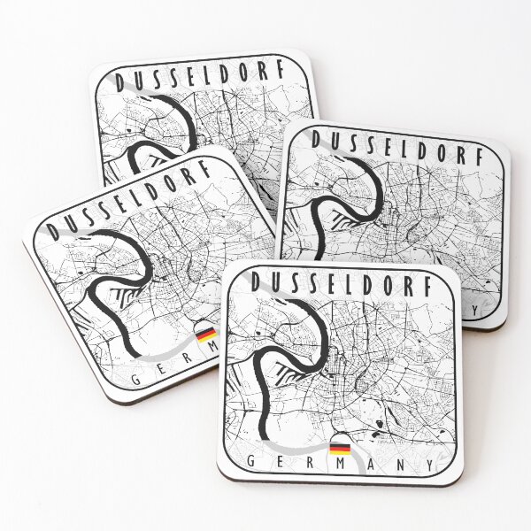 Item preview, DUSSELDORF MAP GERMANY designed and sold by hatimelhag.