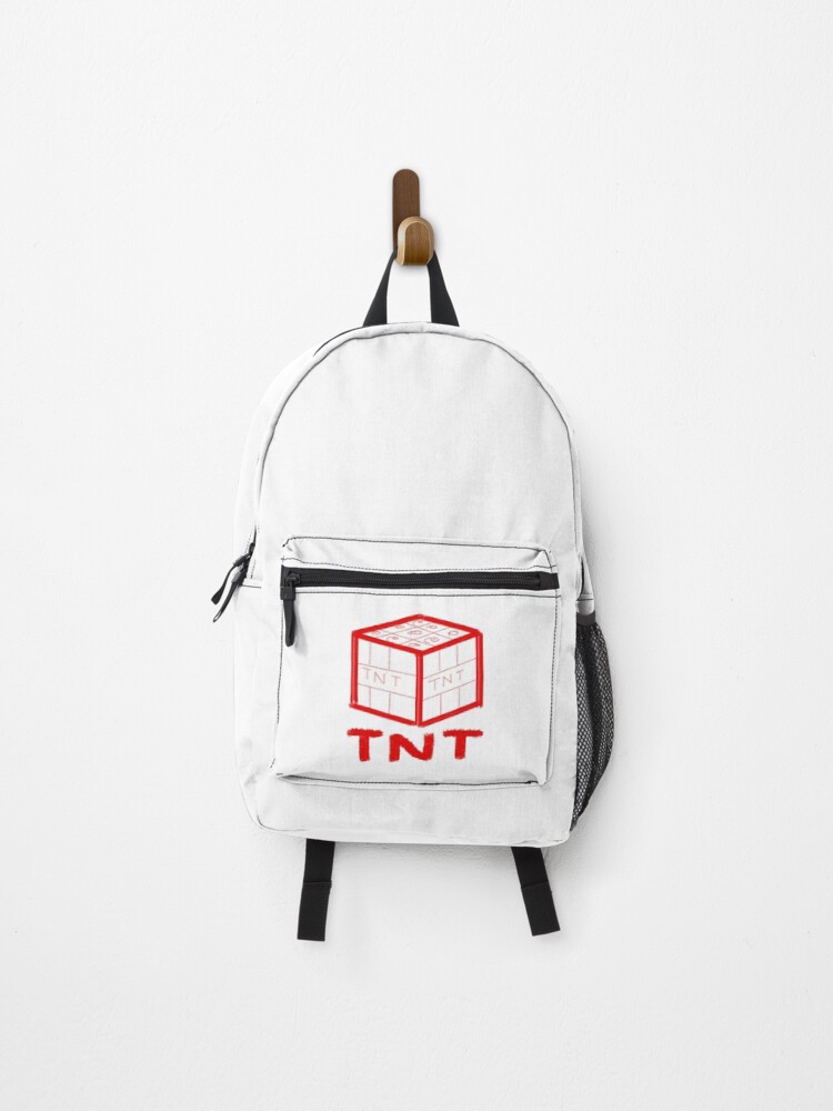 Thumbnail 1 of 3, Backpack, Minecraft TNT Simple Red Design designed and sold by jamcaYT.