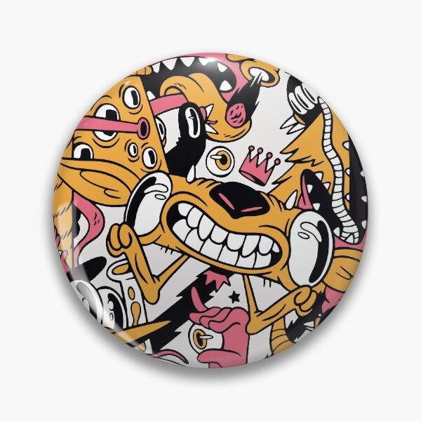 Item preview, Colorful Collage of Monster Doodles designed and sold by SLAG-Creative.