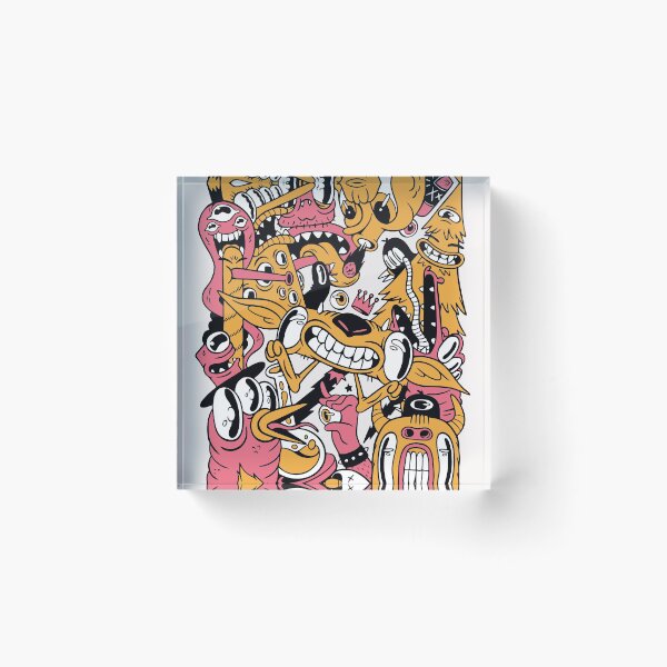 Item preview, Colorful Collage of Monster Doodles designed and sold by SLAG-Creative.
