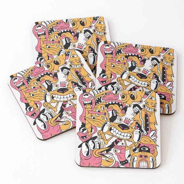 Item preview, Colorful Collage of Monster Doodles designed and sold by SLAG-Creative.